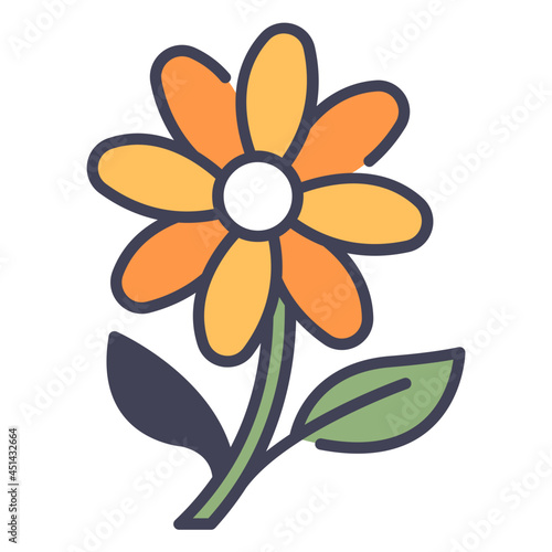 flower spring season icon