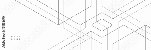 Abstract geometric technological background. Vector creative design.