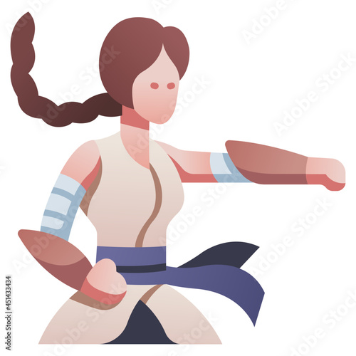 martial art female icon