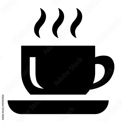 Cup Glyph Icon Vector