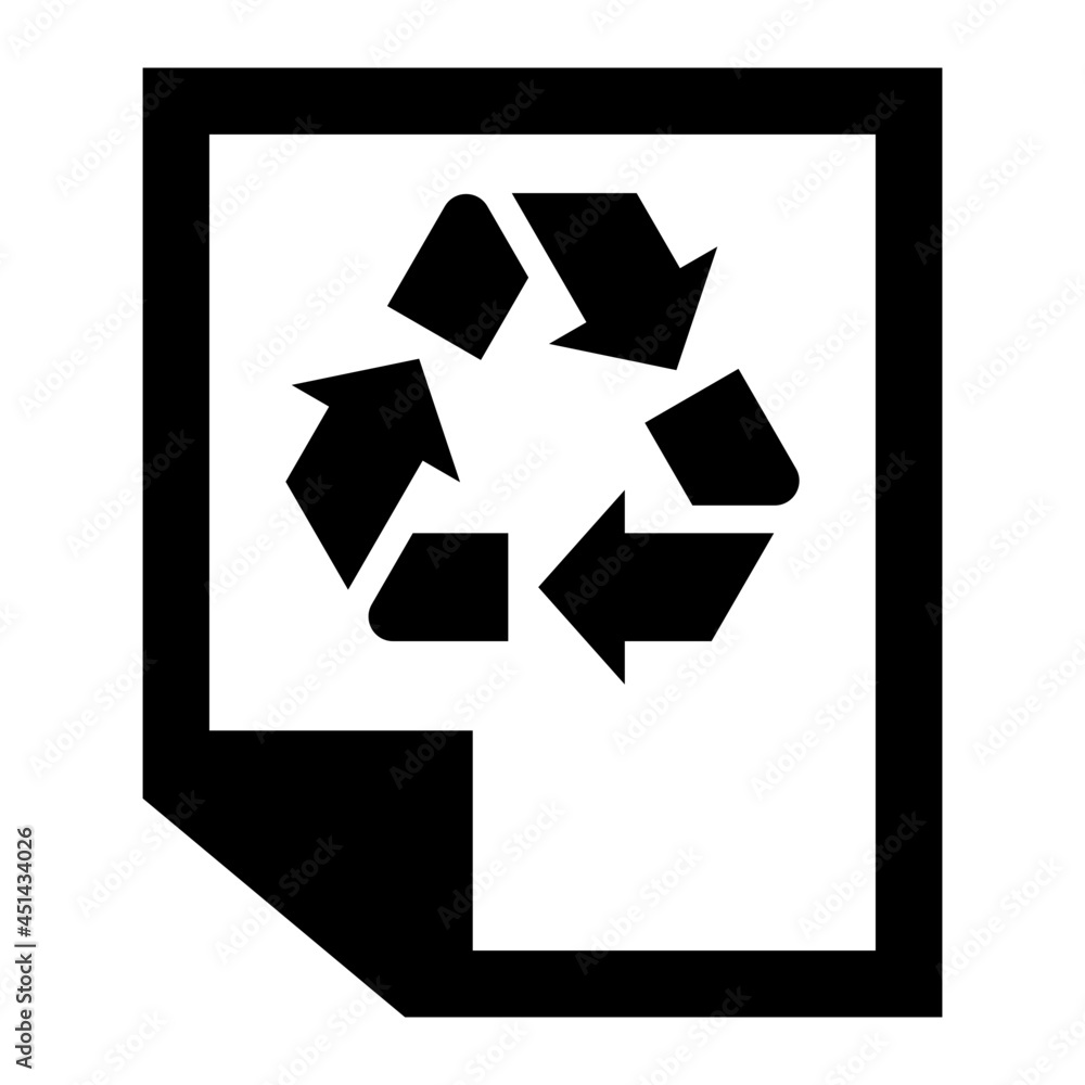 Paper Glyph Icon Vector Paper Glyph Icon Vector