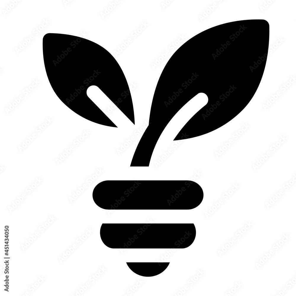 Obraz premium Plant Glyph Icon Vector