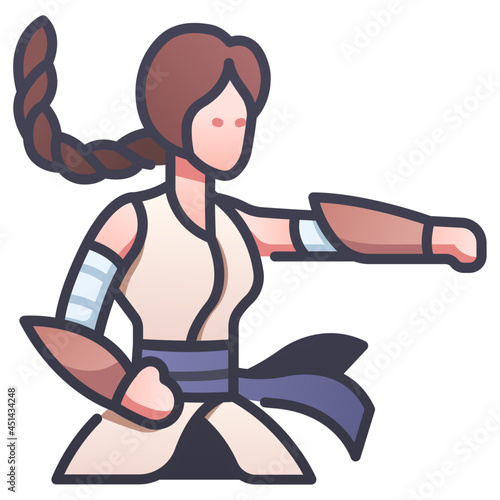 martial art female icon