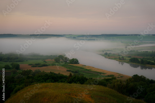 sunrise over the river