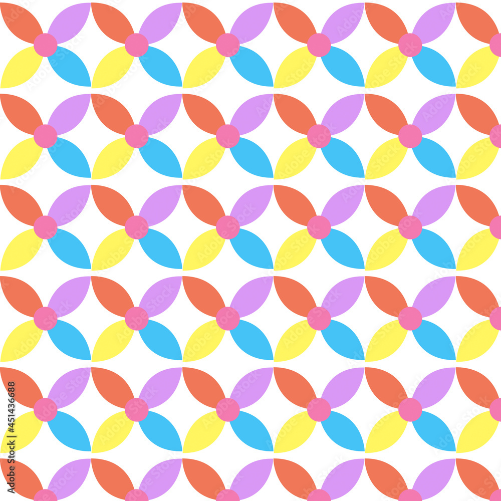 Smooth abstract decorative foliage and floral patterns on a colorful background Smooth abstract decorative foliage and floral patterns on a colorful background