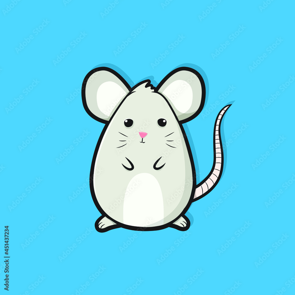 Fototapeta premium cute little mouse cartoon
