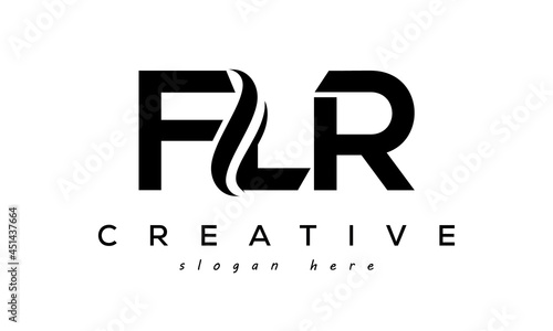 Letter FLR creative logo design vector	 photo