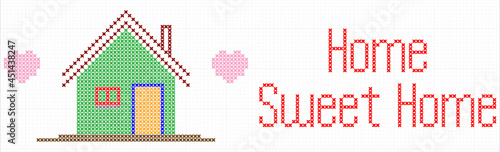 Home Sweet Home Cross Stitch M_2108001