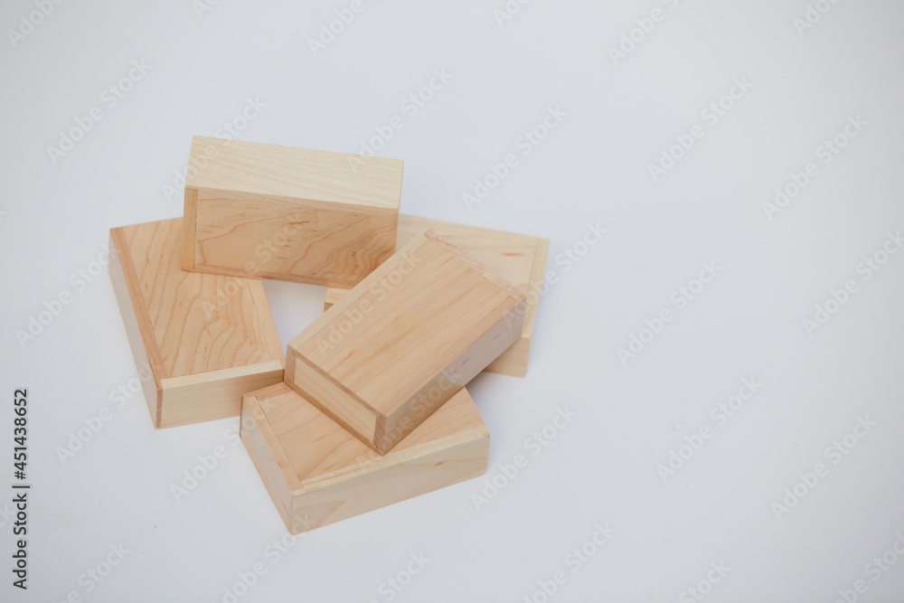 Wood box on white background. Wood box on white background.