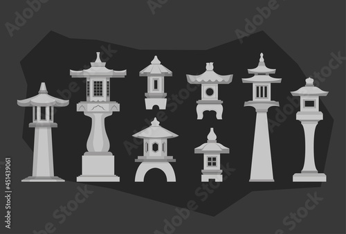 Toro Japanese Lanterns Set