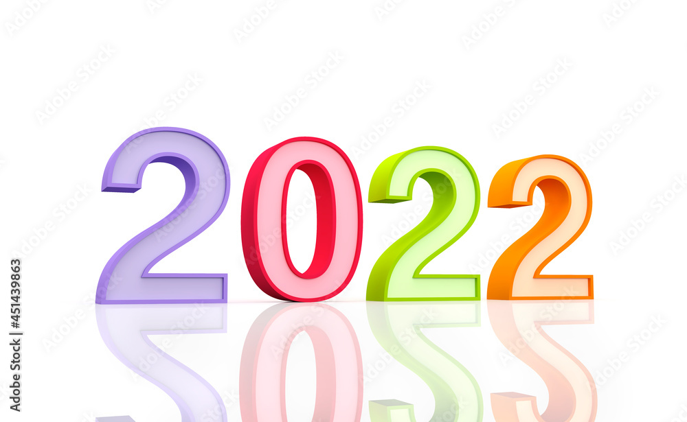 New Year 2022 Creative Design Concept - 3D Rendered Image
New Year 2022 Creative Design Concept - 3D Rendered Image
