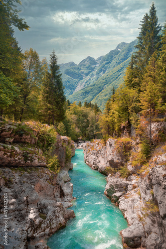 Photography Soca River in Triglav National Park, Slovenia