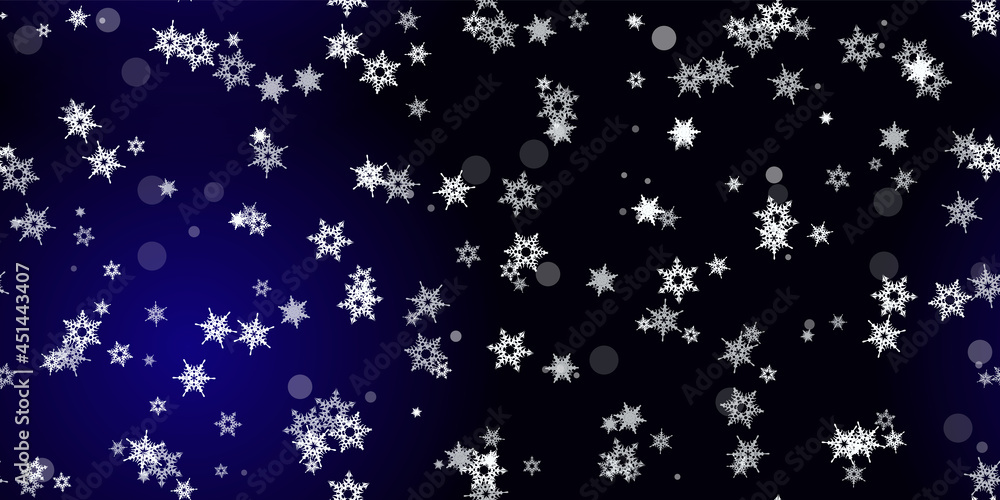 Falling Snowflakes seamless pattern flying snow Falling Snowflakes seamless pattern flying snow