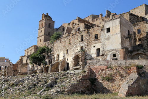 Scenic view of Craco ruins, ghost town abandoned after a landslide, Basilicata region, southern Italy © Salvatore