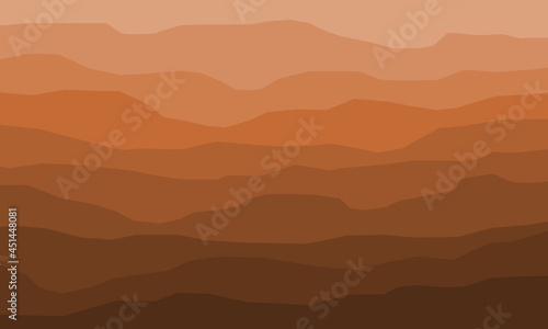 Layered rock and soil subsurface. Brown strata.