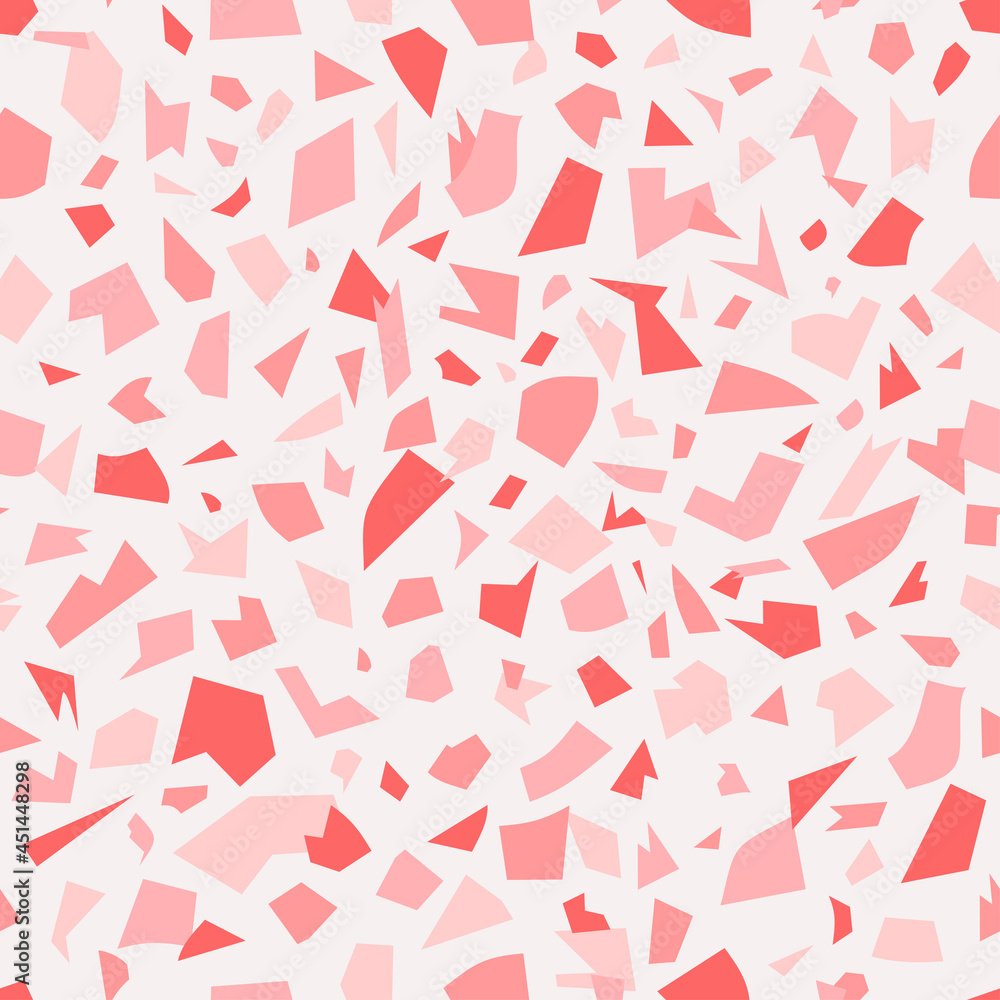 Seamless pattern with pink terrazzo design Seamless pattern with pink terrazzo design