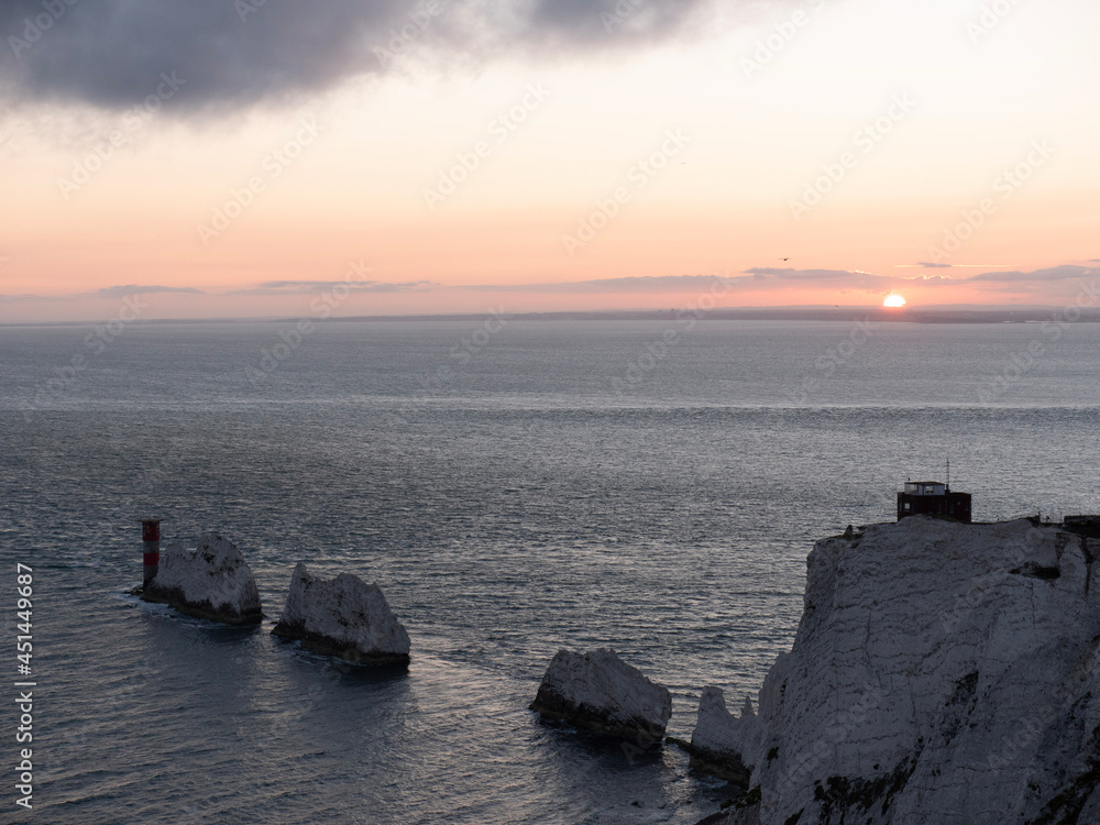 sunset over the sea