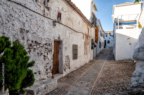 Typical street of the town of Zuheros, Córdoba province, Andalusia, Spain. © Jossfoto