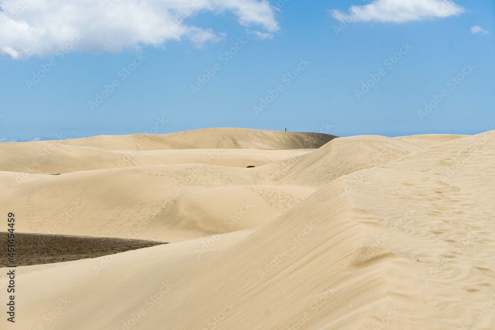 Dunas de Maspalomas en la isla de Gran Canaria Dunas de Maspalomas en la isla de Gran Canaria