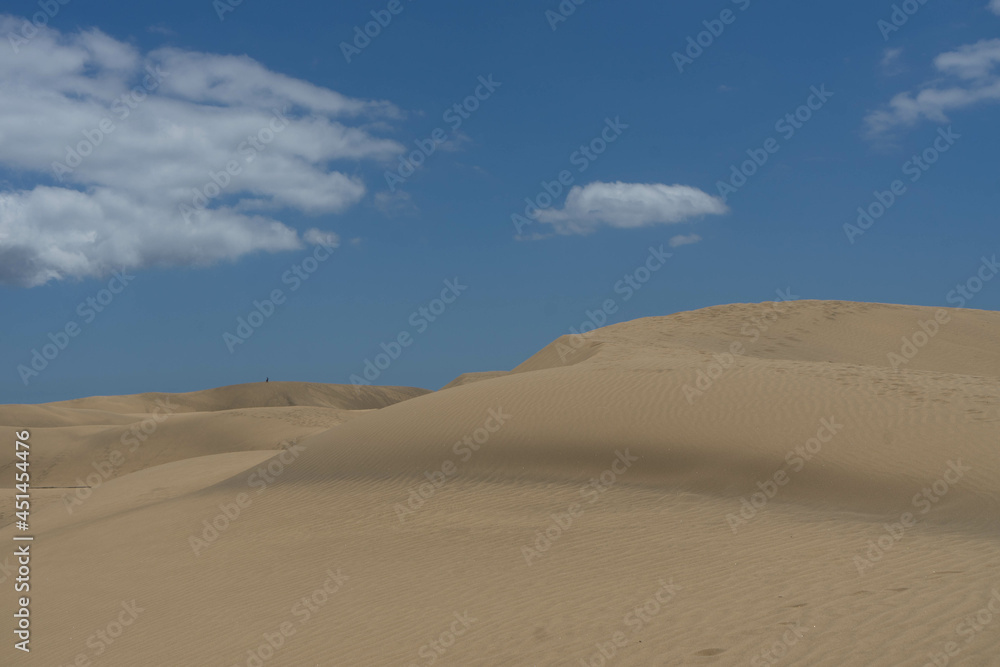 Dunas de Maspalomas en la isla de Gran Canaria Dunas de Maspalomas en la isla de Gran Canaria
