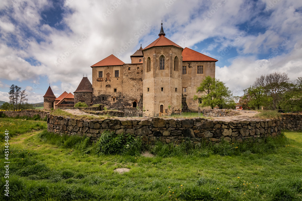 Historic water castle Svihov. Czech