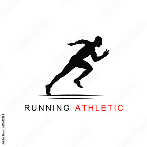 Running Man silhouette Logo Designs, Marathon logo template, running club or sports club