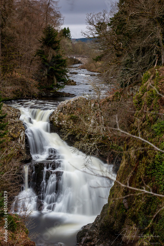 waterfall in the mountains