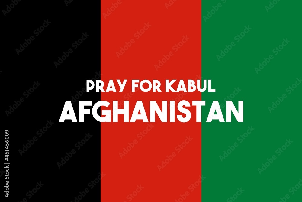 Pray for kabul afghanistan design vector