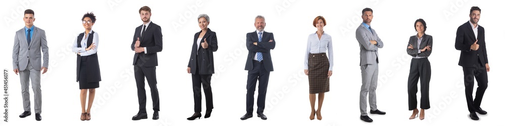 Business people isolated on white Business people isolated on white