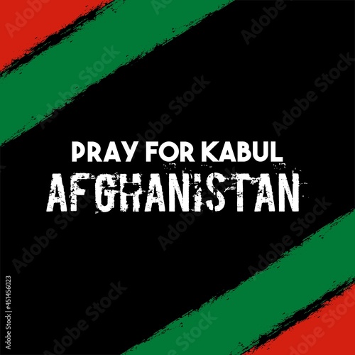 Pray for kabul afghanistan design vector