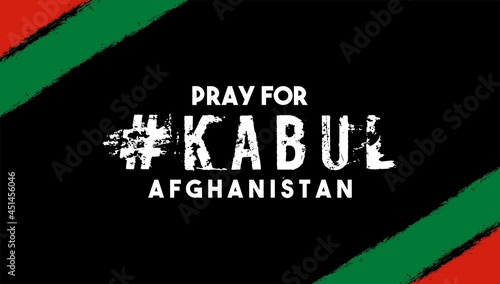 Pray for kabul afghanistan design vector