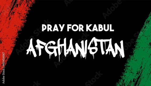 Pray for kabul afghanistan design vector