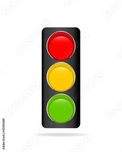 Obraz na płótnie Traffic light vector illustration w salonie