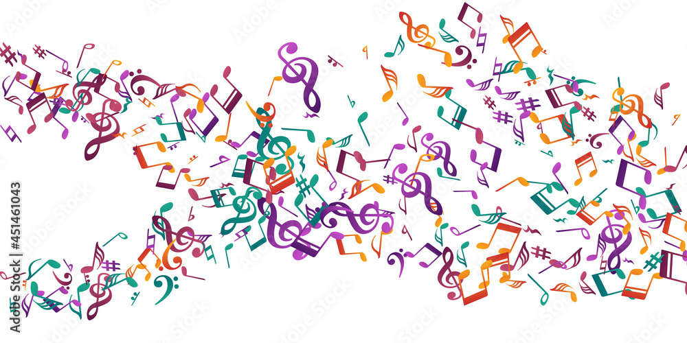 Musical note symbols vector wallpaper. Sound Musical note symbols vector wallpaper. Sound