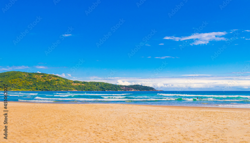 Praia Lopes Mendes beach on tropical island Ilha Grande Brazil. Praia Lopes Mendes beach on tropical island Ilha Grande Brazil.