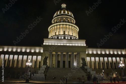 Photography The Capitolio building at night, Havana, Cuba