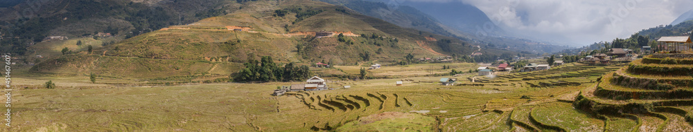 Sapa rice terraces panorama