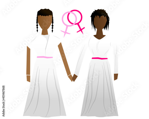 Brides Bridal Marriage Ceremony High Definition Vector Graphics Art