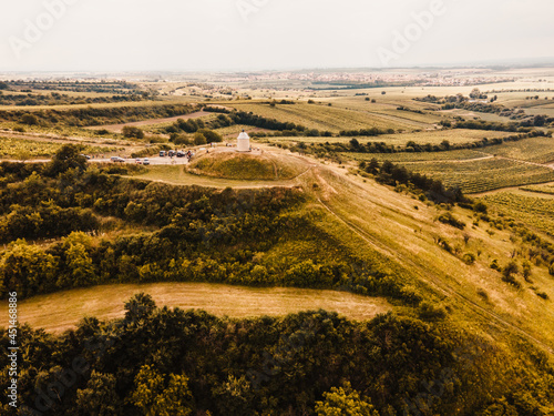 Moravian vineyards near Velke Bilovice, Southern Moravia, Czech Republic photo