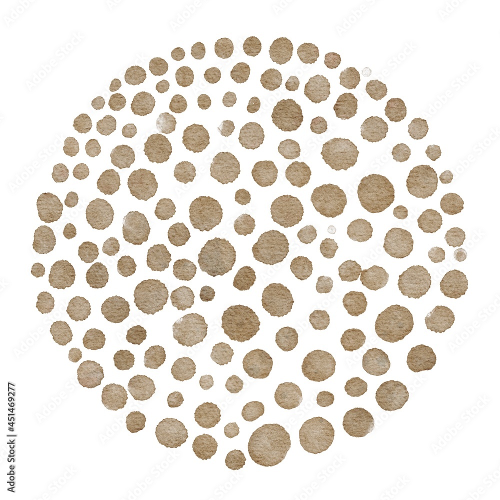 Hand drawing watercolor abstract pastel round shape of dots square brush stroke. Use for poster, print, card, pattern, design, background Hand drawing watercolor abstract pastel round shape of dots square brush stroke. Use for poster, print, card, pattern, design, background