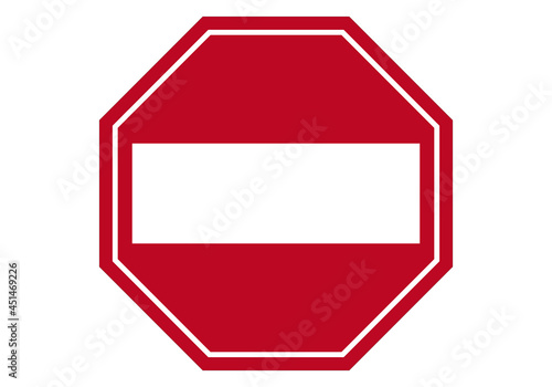 Icono de señal de prohibido en fondo blanco.