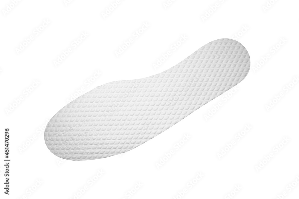 Orthopedic insole insulated on a white background.Orthopedic sports insoles. Orthopedic insole insulated on a white background.Orthopedic sports insoles.