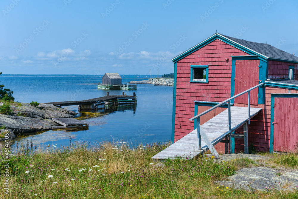 Fisherman hut in Blue Rocks community