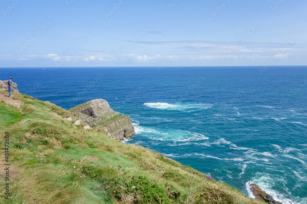 Landscape of the Asturian coast from Cabo Vidio. Spain Landscape of the Asturian coast from Cabo Vidio. Spain