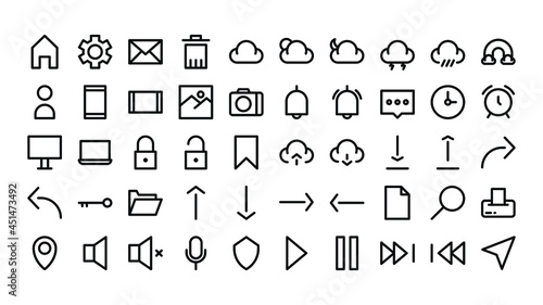 Essentials user interface icon set