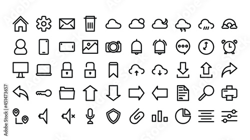 Essentials user interface icon set