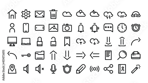 Essentials user interface icon set