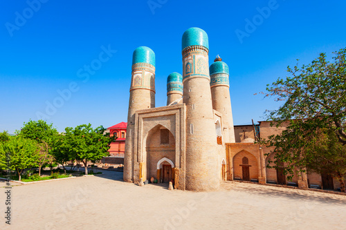 Chor Minor Madrasah in Bukhara, Uzbekistan