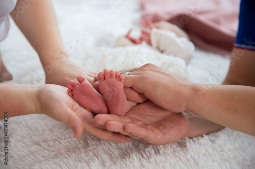 legs of a small child massage photo