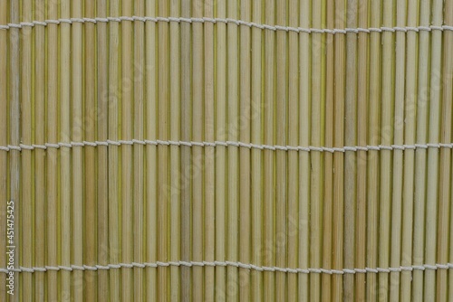 brown yellow natural wood texture from bamboo mat